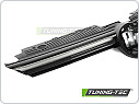 Přední maska s LED VW Golf VIII 2019-2024, SPORT STYLE, SILVER LINE, Lesklá černá