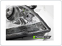 Přední světlo MERCEDES W164 2009-2011, pravé TYC, Chrom