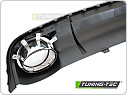 Difuzor AUDI A4 B8 2008-2011, SPORT STYLE, SINGLE OUTLET, Lesklá černá