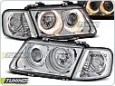Přední světla Audi A3 8L, 1996-2000, Angel Eyes, chrom LPAU08