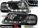 Přední světlomety Audi A3 8L, 1996-2000, LED Daylight, černé black s homologací LED svícení, LPAU62