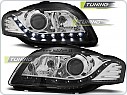 Přední světlomety Audi A4 B7, 2004-2008, LED Daylight, černé black LPAU66