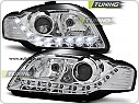 Přední světla Audi A4 B7, 2004-2008, LED Daylight, chrom LPAU65