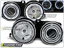 Přední světla BMW E30, 1982-1994, Angel Eyes, chrom CCFL kroužky LPBM17
