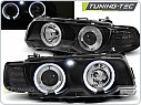 Přední světlomety BMW E38, 1998-2001, Angel Eyes, černé black LPBM72
