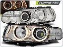Přední světla BMW E38, 1998-2001, Angel Eyes, dělené, chrom LPBM25