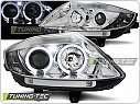 Přední světla BMW Z4, 2002-2008, Angel Eyes, chrom, s motorky LPBM77