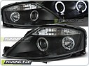 Přední světlomety Citroen C3, 2002-2009, Angel Eyes, černé black LPCI06