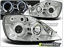 Přední světla Ford Fiesta MK6, 2002-2005, Angel Eyes, chrom LPFO08