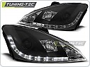 Přední světlomety, světla, lampy Ford Focus 1, 2001-2004, LED Daylight, černé black LPFO25
