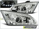 Přední světla Ford Focus, 2005-2008, LED Daylight, chrom LPFO18