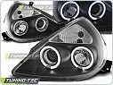 Přední světlomety, světla, lampy Ford Ka, 1996-2008, Angel Eyes, černé black LPFO12