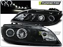 Přední světla, světlomety, lampy Mazda 6, 2002-2007, LED Daylight + Angel Eyes, černé black LPMA04