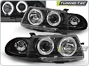 Přední světlomety, světla, lampy Opel Astra F, 1991-1994, Angel Eyes, černé black LPOP02