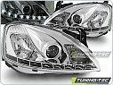Přední světla Opel Corsa C, 2001-2006, LED Daylight, chrom LPOP43