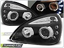 Přední světlomety, světla, lampy Renault Clio II, 2001-2005, Angel Eyes, černé black LPRE14