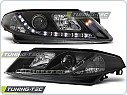 Přední světlomety, světla, lampy Renault Laguna 2, 2001-2005, LED Daylight, černé black LPRE18