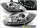 Přední světla Seat Leon, 2005-2009, LED Daylight, chrom LPSE09