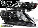 Přední světlomety, světla, lampy Toyota Camry 6 XV40, 2006-2009, Angel Eyes, černé black LPTO10