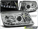Přední světla Volkswagen Bora, 1998-2005, LED Daylight, chrom LPVWA1