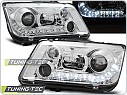 Přední světla Volkswagen Bora, 1998-2005, LED Daylight, chrom LPVWE8