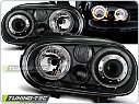 Přední světlomety, světla, lampy Volkswagen Golf 4, 1998-2003, Angel Eyes, černé
