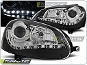 Přední světlomety, světla, lampy Volkswagen Golf 5, 2003-2009, LED Daylight, černé black LPVWG5