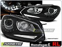 Přední světlomety, světla, lampy Volkswagen Golf 6, 2009-, LED Daylight, černé