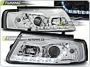 Přední světla Volkswagen Passat B5 3B, 1996-2000, LED Daylight, chrom LPVWE6