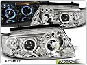 Přední světla Volkswagen Passat B5 3B, 1996-2000, Angel Eyes, chrom LPVW77