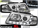 Přední světla Volkswagen Passat B5 3B, 1996-2000, LED Daylight, chrom + RL atest LPVWD6