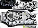 Přední světla Volkswagen Passat 3C, 2005-2010, LED Daylight, chrom LPVWE0