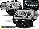 Přední světla Volkswagen T4, 1996-2003, LED Daylight, chrom (BUS) LPVWB5