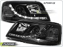 Přední světlomety, světla, lampy Volkswagen  VW T5, 2003-2009, LED Daylight, černé black LPVW38