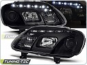 Přední světlomety, světla, lampy VW Volkswagen Touran, Caddy, 2003-2006, LED Daylight, černé black LPVWC4