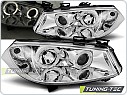 Přední světla Renault Megane II, 2003-2005, Angel Eyes, chrom LPRE11