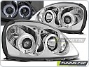 Přední světla Toyota Yaris, 1999-2003, Angel Eyes, chrom LPTO01