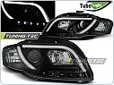 Přední světlomety Audi A4 B7, 2004-2008, TUBE neon led light, černé black LPAU90