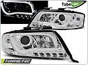 Přední světla Audi A6, 1997-2001, TUBE neon led light, chrom LPAU91