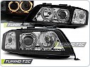 Přední světlomety Audi A6, 2001-2004, Angel Eyes, černé black LPAU82