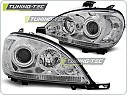 Přední světla Mercedes ML, W163, 1998-2001, chrom