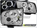 Přední světla Ford Mustang, 2004-2009, Angel Eyes, chrom LPFO30