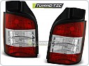 Zadní světla, lampy Volkswagen T5, 2003-2009, čiré, červené LTVW76