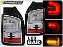 Zadní světla, lampy LED Volkswagen T5, 2003-2009, čiré, chrom LDVW91