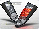 Zadní světlomety, lampy LED Ford Focus 1, 1998-2004, hatchback, čiré, černé LDFO05