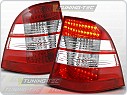 Zadní světla, lampy LED Mercedes ML W163, 1998-2005, čiré, červené LDME04