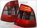 Zadní světla, lampy LED Mercedes ML W163, 1998-2005, kouřové, červené LDME05