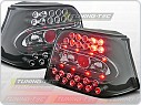 Zadní světla, lampy LED Volkswagen Golf 4, 1998-2003, čiré, černé LDVW09