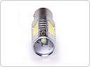 LED žárovka 12V-24V, 21/5W, BAY 15d Super SMD Led, bílá, dvojvlákno