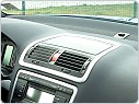 Dekory interiéru, sada 2 (rámečky ventilace 3 ks) ABS-stříbrný matný, Škoda Octavia 2